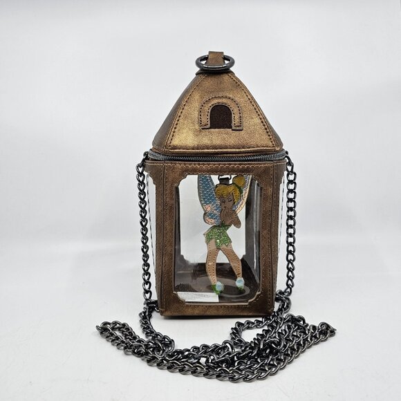 Danielle Nicole Tinkerbell Lantern Crossbody Bag Chain Purse Bronze Transparent - Picture 1 of 16